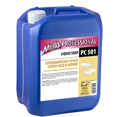 professional кремообразен течен сапун мед и мляко - 5л. РС501