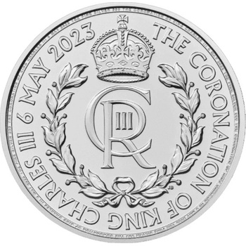 Royal Mint Strieborná minca Britannia Charles III Korunovácia 2023 1 Oz