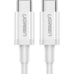UGREEN Кабел Ugreen US264, от USB-C(м) към USB-C(м), 1m, 60W, бял (UGREEN-60518)