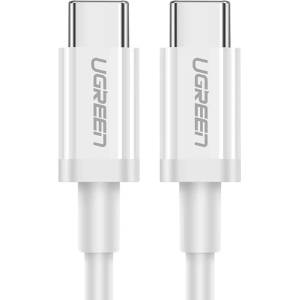 UGREEN Кабел Ugreen US264, от USB-C(м) към USB-C(м), 1m, 60W, бял (UGREEN-60518)