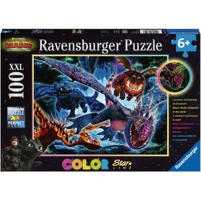 Ravensburger Svítící Jak vycvičit draka 3 XXL 100 dílků