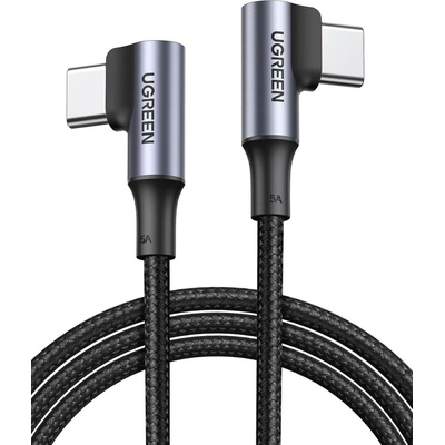 Ugreen US335 Elbow USB-C / USB-C QC PD 100W, 5A, 1m, černý