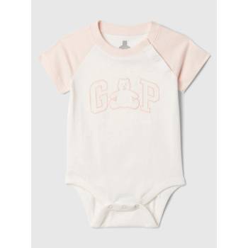 GAP Бебешко боди с логото на Gap GAP | Byal | Момичешки | 74-80