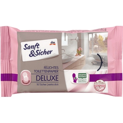 Sanft&Sicher vlhčený Deluxe 10 ks