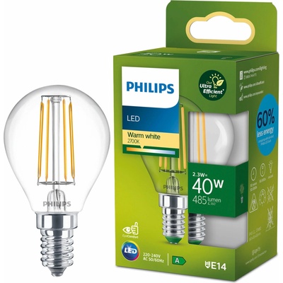 Philips LED 40W P45 E14 2700K CL UE SRT4 929003801101