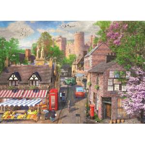 Ravensburger - Puzzle Picturesque alley to the castle - 1 000 piese