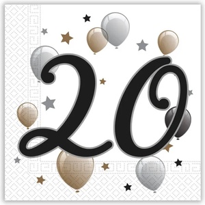 Procos Салфетки с номер 20 - milestone 33 х 33 см 20 бр