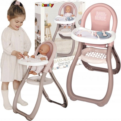 Smoby Baby Nurse Jedálenská stolička pre bábiky béžová