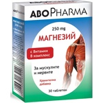 Abo Pharma Магнезий с B комплекс, 250 mg, 30 таблетки, Abo Pharma (10005266)