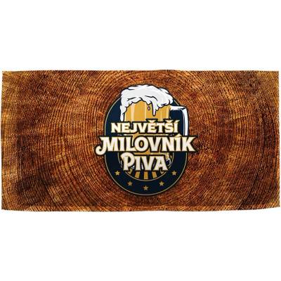 SABLIO Ručník - Největší milovník piva 30x50 cm