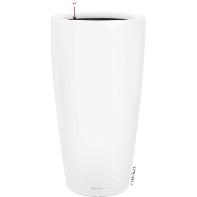 Lechuza Samozavlažovací květináč Rondo Premium matný plast 40 x 75 cm bílá