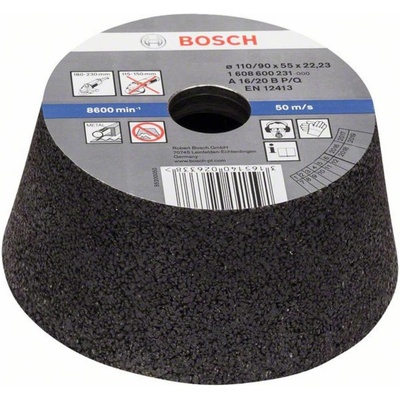 Bosch 1608600231 Conical cup wheel – Metal/cast iron 90 mm, 110 mm, 55 mm, 16 Bosch Power Tools 1 ks; 1608600231