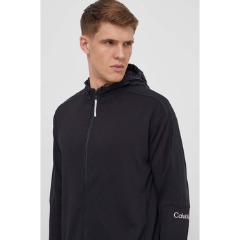 Calvin Klein Суичър за трениране Calvin Klein Performance в черно с качулка с изчистен дизайн (00GMS4J419)