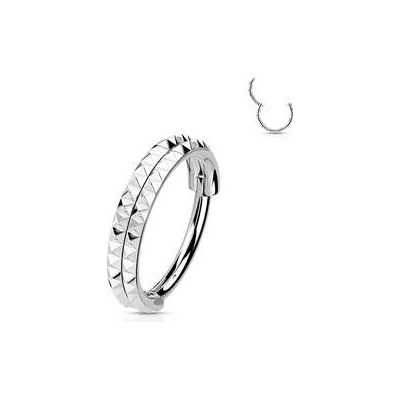 Šperky4U segment kruh s hroty helix cartilage tragus piercing NS0053ST-1208