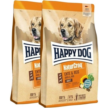 Happy Dog NaturCroq Патица & Ориз 2 x 11 кг