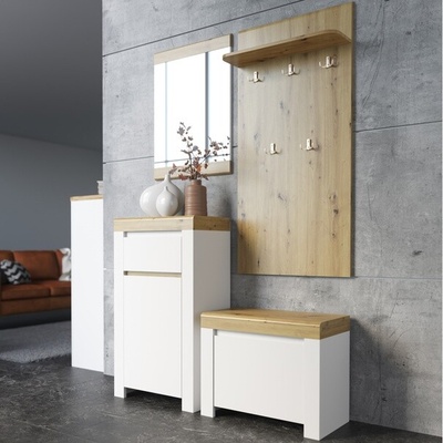 Sconto Predsieňová zostava RIKO dub artisan/biela