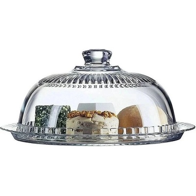 Luminarc podnos Grand univerzální s průhledným skleněným krytem 32 cm