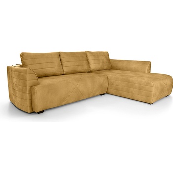 Мебели КАМБО Ъглов диван Далас горчица Polo 8