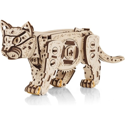 EWA Eco-Wood-Art Drevená 3D stavebnica — Mačka