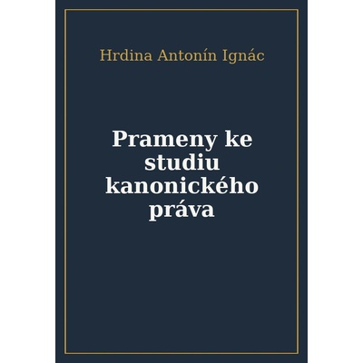 Prameny ke studiu kanonického práva