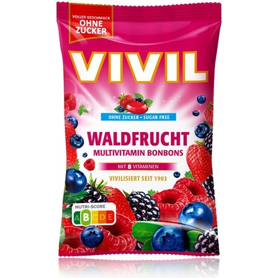 Vivil Multivitaminové s lesním ovocem bez cukru 120 g