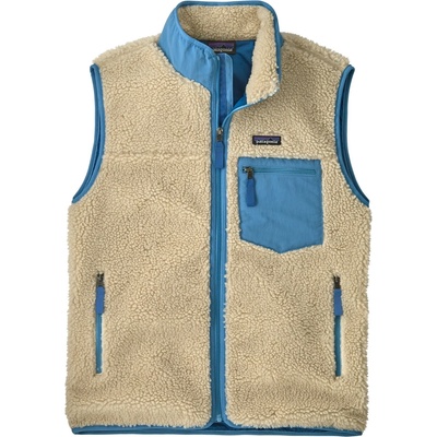 Patagonia Мъжки поларен елек Patagonia Classic Retro-X Vest Fleece vest - Dark Natural w/Shore Blue - размер XL (032-1577-0615)