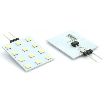 Interlook LED žárovka 2,4W 12xSMD2835 G4 200lm 12V DC Studená bílá IL298