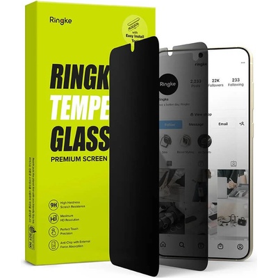 Ringke Privacy Tempered Glass - калено стъклено защитно покритие с определен ъгъл на виждане за дисплея за Samsung Galaxy S23 Plus
