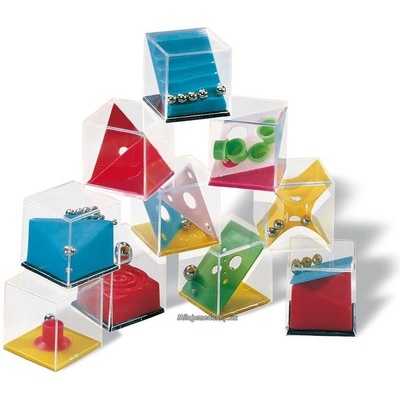 Puzzle hlavolam v plexi kostce