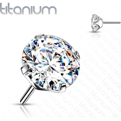 S4U Kamínek k PUSH IN piercing do nosu TITAN (3 mm) TIT1148C-030