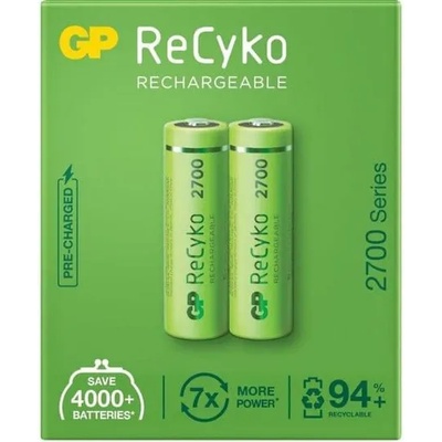 GP Batteries Акумулаторни батерии GP R6 270AAHCE-EB2, AA, 1.2V, 2600mAh, NiMH, 2 бр (270AAHCE-EB2)