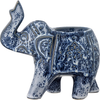 Bloomingville Свещник за чаена свещ Oliphant слон син (82060813)