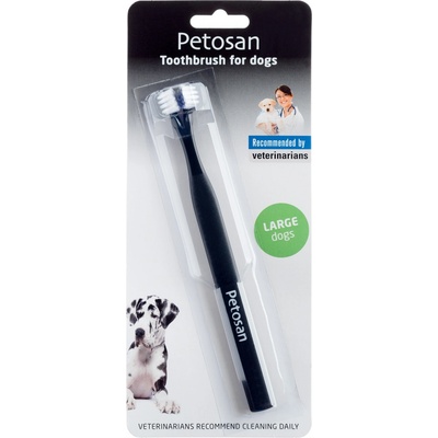 Petosan zubní kartáček dvouhlavý pro psy Large 16 kg+