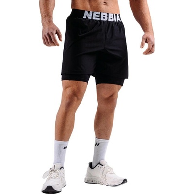 Nebbia Primal Double-Layer Training Shorts 878 black