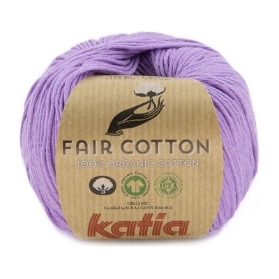 FAIR COTTON Katia Farby FAIR COTTON: 49 stredne fialová