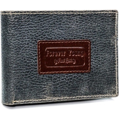 Kožená šedá pánska peňaženka v krabičce RFID Forever Young