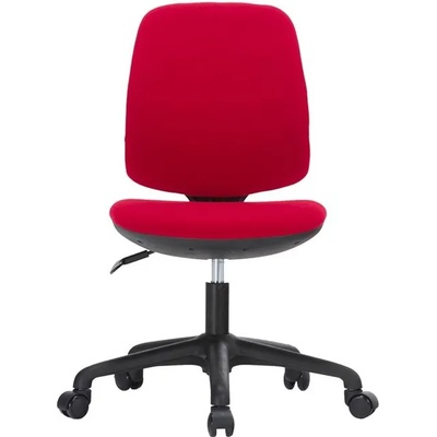 RFG Детски стол Lucky Black, дамаска, червена седалка, червена облегалка