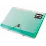 D. Rect Briefcase A4 12 compartments green D. RECT