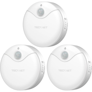 TeckNet Сензор за движение и LED нощна светлина - TeckNet LED09 (HNL01009WA02) 3-Pack Motion Sensor LED Night Light (HNL01009WA02)