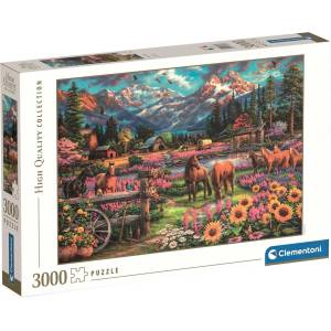 Clementoni Пъзел Clementoni от 3000 части - Свободни да се скитат (33038)