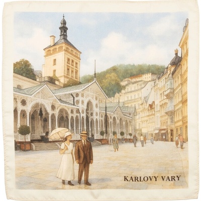 Bubibubi Hodvábna vreckovka do saka Karlovy Vary