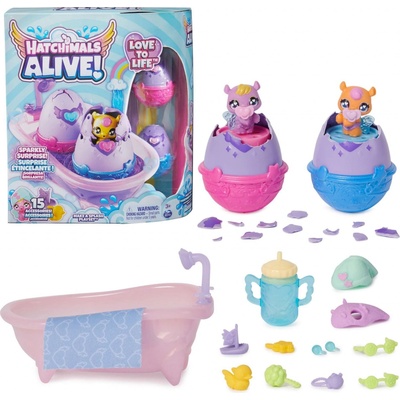 Spin Master HATCHIMALS zvieratká vo vani so zmenou farby