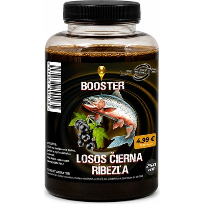 LF BAITS Booster Losos Čierna Ríbezľa 250 ml