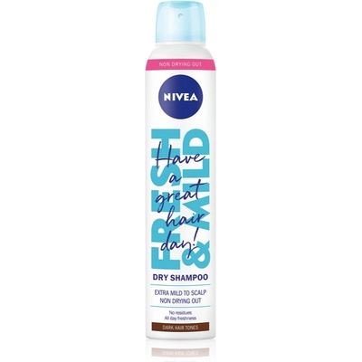 Nivea Fresh Revive сух шампоан за увеличаване на обема Dark Tones 200ml