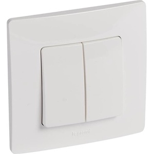 Legrand Сериен ключ 10А в блистер цвят бял Niloe - 396420 (396420)