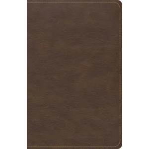 CSB Single-Column Compact Bible, Brown Leathertouch | Csb Bibles by Holman (ISBN: 9781087751351)