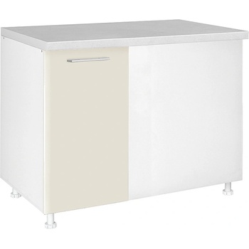 Matis Кухненски шкаф долен ъглов с една врата in mdf du100 бежов гланц