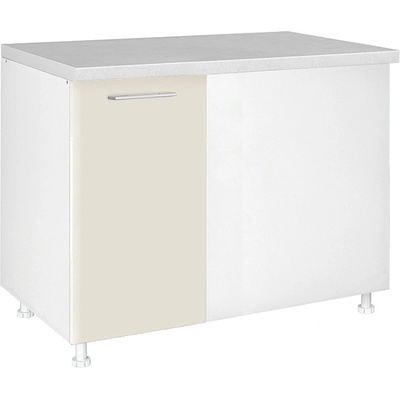 Matis Кухненски шкаф долен ъглов с една врата in mdf du100 бежов гланц