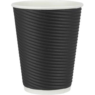 Horecano HORECANO-Чаша хартиена Ø7.7xh9.3cm 300ml 25бр ЧЕРНА ЛУКС (232188-2) (HC-981794) (01981794)