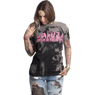 Yakuza dámske tričko Destiny Long Tail GSB 26112 steel gray šedá